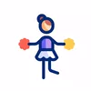 Cheerleader GIF, free CC0