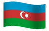 Azerbaijan Flag GIF, free CC0