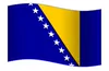 Bosnia and Herzegovina Flag GIF, free CC0