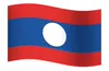 Laos Flag GIF, free CC0