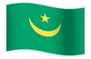 Mauritania Flag GIF, free CC0