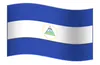 GIF Nicaragua Flag, gratuit CC0