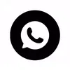 WhatsApp Black GIF, kostenlos CC0