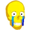 Crying Skull GIF, free CC0