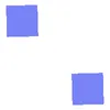 Two Blue Squares Loading GIF, free CC0