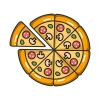 Pizza Icon, free CC0