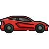 Red Coche Icon, free CC0
