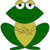 Animated Frog Icon, free CC0