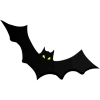Bat Silhouette Icon, free CC0