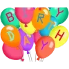 Birthday Balloons Icon, free CC0