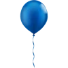 Blue Balloon Icon, free CC0