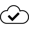 Cloud Check Icon, free CC0