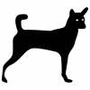 Dog Silhouette İkon, ücretsiz CC0