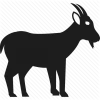 Goat Silhouette Icon, free CC0