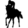 Horse Racing Jockey Icon, free CC0