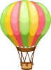 Hot Air Balloon Icon, free CC0
