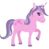 Pink Unicorn Icon, free CC0