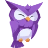 Purple Owl Icon, free CC0