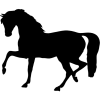 Walking Horse Icon, free CC0