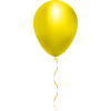 Yellow Balloon Icon, free CC0