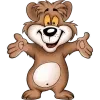 Cute Cartoon Bear Icon, free CC0