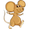 Cute Cartoon Mouse Icon, free CC0