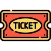 Icône Ticket, gratuit CC0