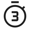 3 Seconds Icon, free CC0