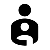 Account Child Invert Icon, free CC0