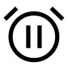Alarm Pause Icon, free CC0