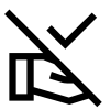 Approval Delegation Off İkon, ücretsiz CC0