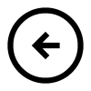 Arrow Left Icon, kostenlos CC0