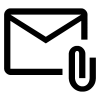 Icône Attach Email, gratuit CC0
