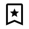 Bookmark Star Icon, kostenlos CC0