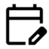 Icône Edit Calendar, gratuit CC0