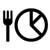 Fork Chart Icon, free CC0