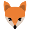 Fox Head Icon, free CC0