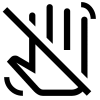 Icône Hand Gesture Off, gratuit CC0