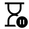 Hourglass Pause İkon, ücretsiz CC0