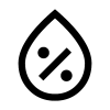 Humidity Percentage Icon, free CC0