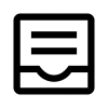 Inbox Text Icon, free CC0
