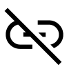 Link Off Icon, free CC0