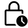 Lock Clock Icon, kostenlos CC0