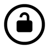 Lock Open Icon, kostenlos CC0