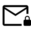Mail Lock Icon, free CC0