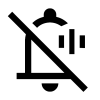 Notification Audio Off Icon, free CC0