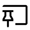 Pinboard Icon, kostenlos CC0
