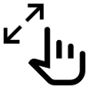 Pinch Zoom Out Icon, free CC0