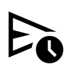 Icône Schedule Send, gratuit CC0