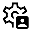 Settings Account Box Icon, free CC0